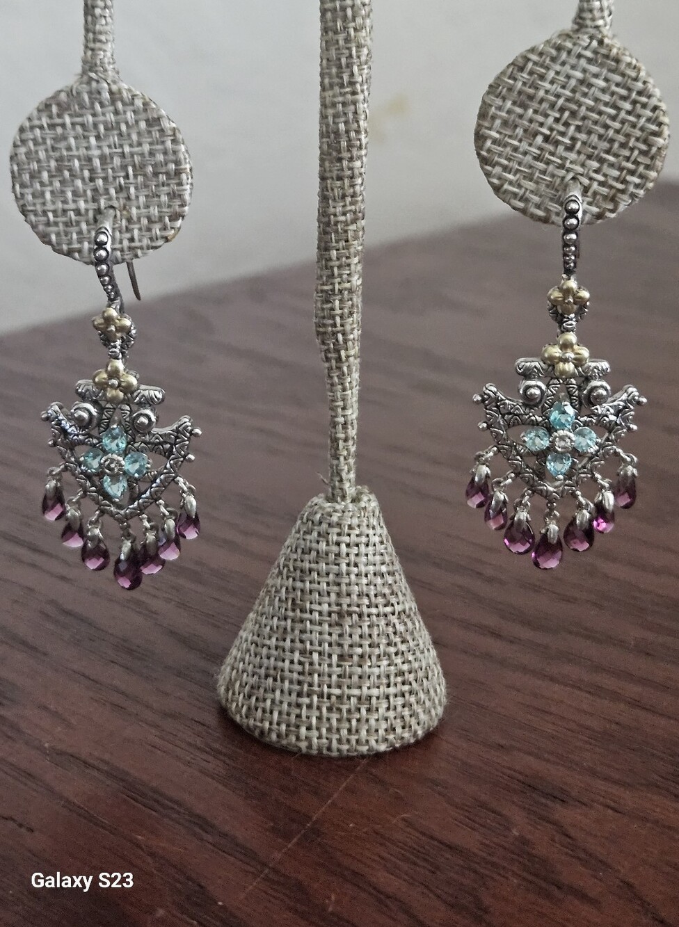 Barbara Bixby HTF Arrowhead Multigem Pendant And Earring SET - Picture 3 of 6